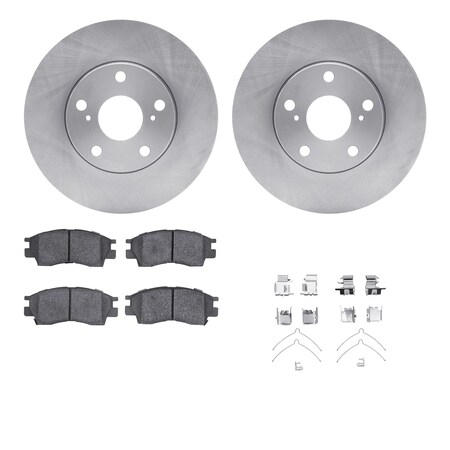 6312-76081, Rotors With 3000 Series Ceramic Brake Pads Includes Hardware